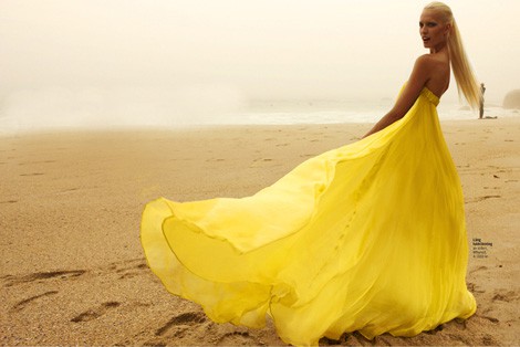yellow dress maxi blonde wind - Finest Foreign Women of all ages to Get married to